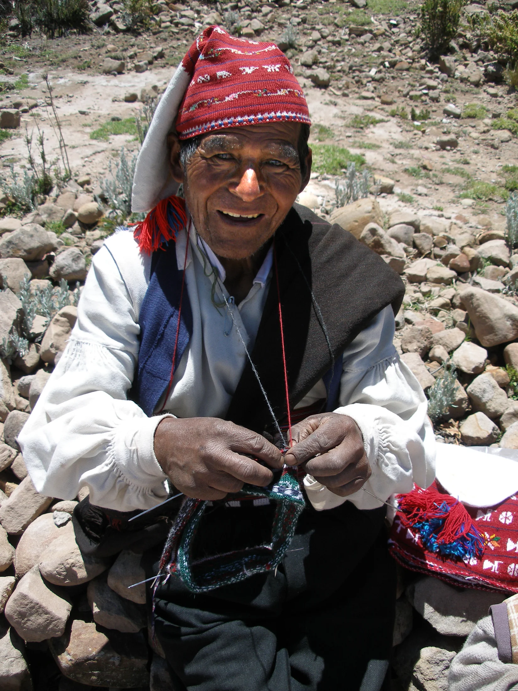 Taquile Knitter